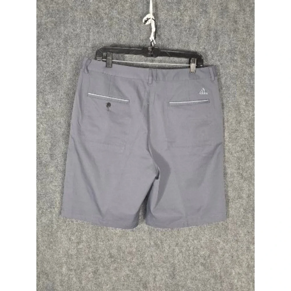 Adidas Climalite Mens Gray Golf Shorts Size 34 AE7002 Activewear‎ Piping Casual